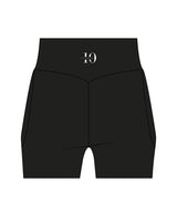 The Womens Sporty Pocket Short - Black - Studio 10 - Back Center Waist - Printed - White