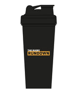 The Shaker Bottle - Black - Rugby Rundown - Center Stacked - Full Colors