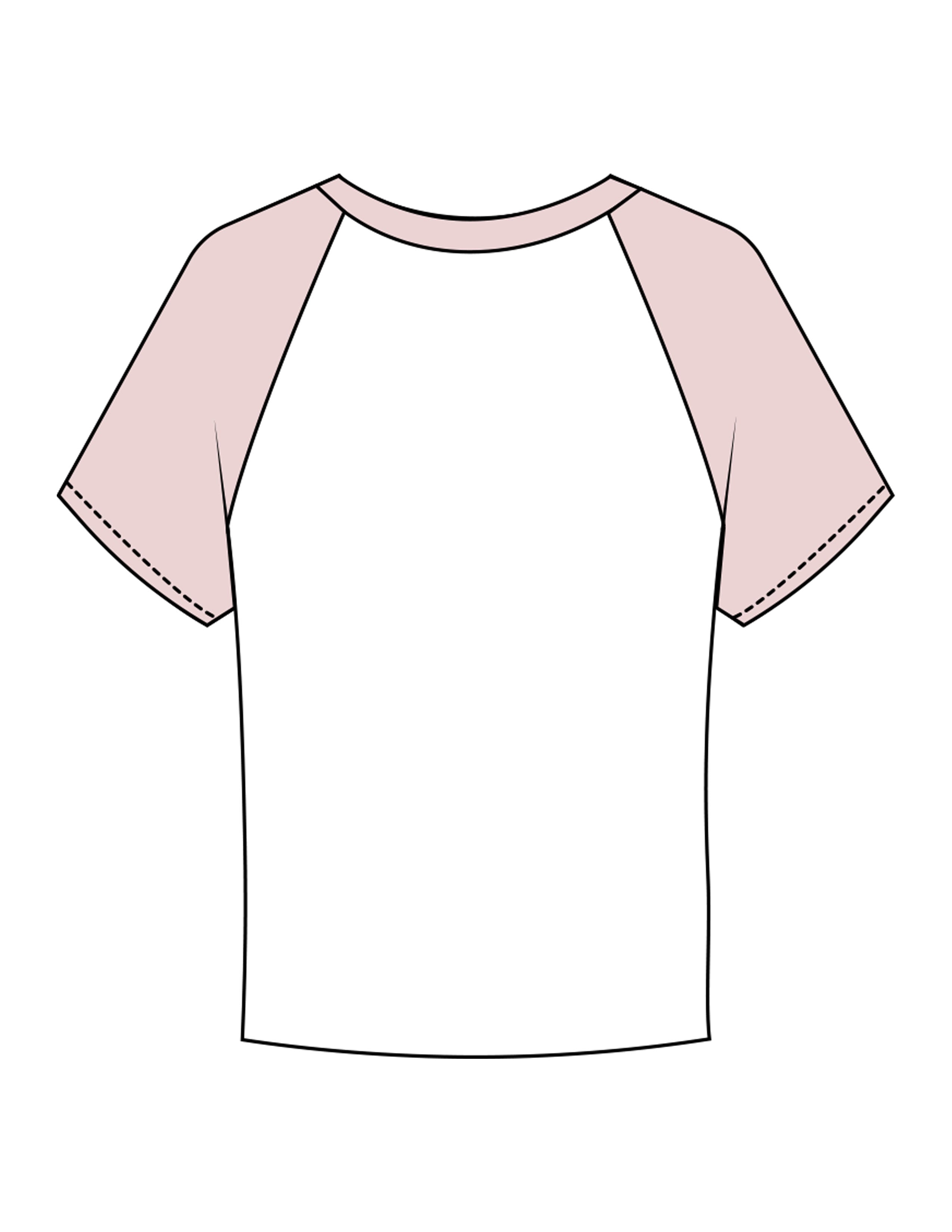 The Micro Rib Baby Tee - White / Pink - Golden Hour - Center Chest Stacked - Printed - Baby Pink