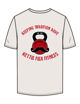 The Mens Tee - Bone - KettleFlex - Center Chest & Back Stacked - Printed - Full Color