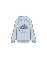 The Mens Hoodie - Powder - Local Lagree - Center Chest & Center Back Stacked - Printed - Full Color