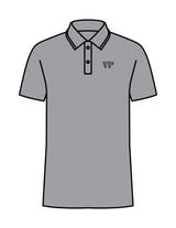 The Mens Polo - Heather - Vintage Pour - Left Chest Initials - Printed - Charcoal