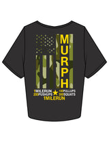 The Crop Tee - Charcoal - Crossfit Trifecta - Center Chest & Full Back - Printed - Full Color
