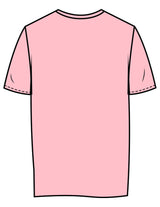 The Womens Tee - Pink - Viva Pilates - Left Chest Stacked - Printed - White