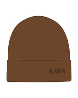 The Beanie - Caramel - Lava - Left Side Brim - Embroidered - Tone on Tone