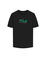 The Mens Tee - Black - HiLo - Center Chest Stacked - Full Color