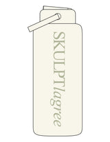 The Wide Mouth Water Bottle - Off White - Skulpt Lagree - Center Body - Printed - Pistachio