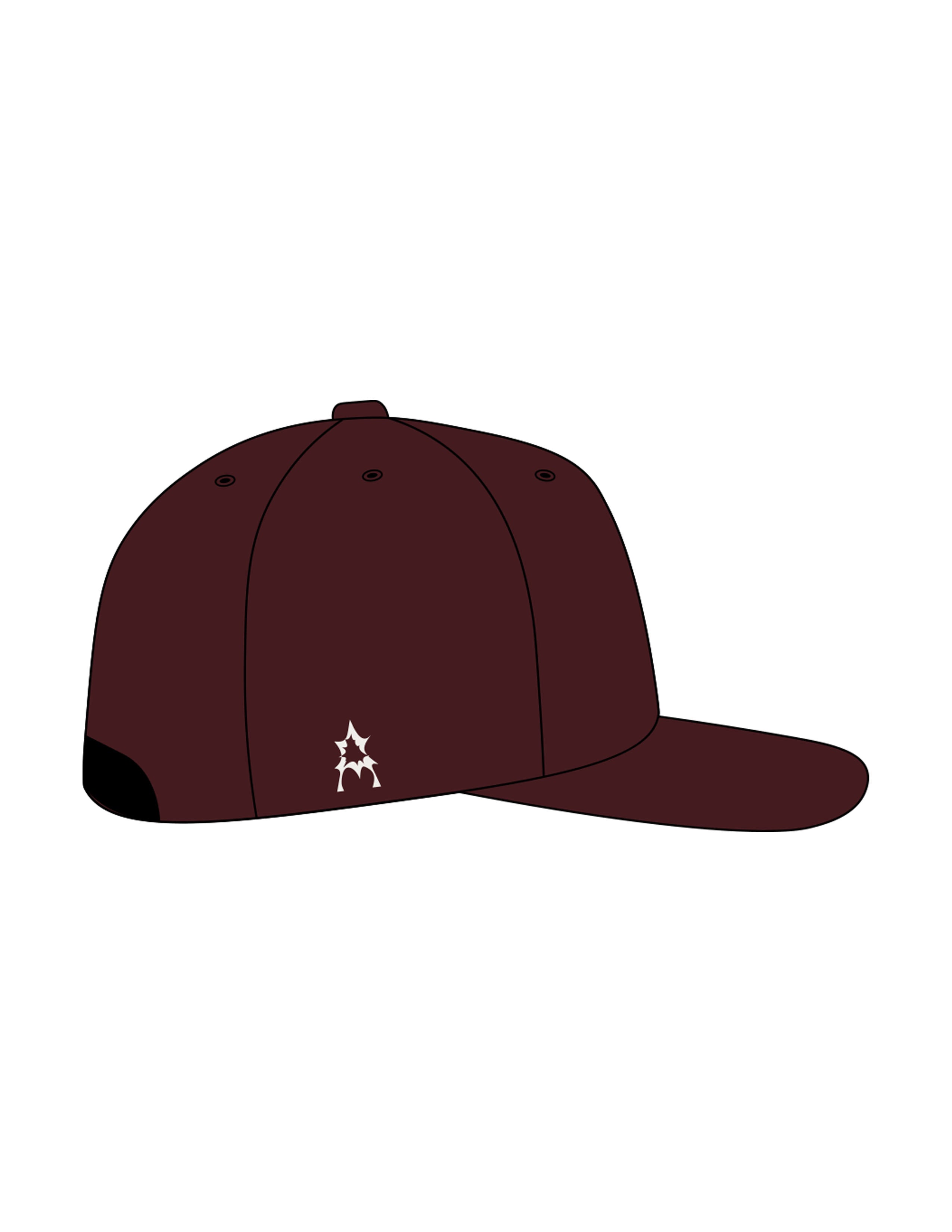 The Dad Hat - Maroon - Activate House - Center Crown "BIRD ROCK" & Right Panel - Embroidered - Full Color / Cloud Dancer