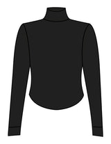 The 3/4 Crop Zip Jacket - Black - Movement Pilates Buffalo - Left Chest Stacked - Printed - White