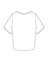 The Crop Tee - White - ZENERGY CYCLING - Chest Stacked - Printed - Full Color