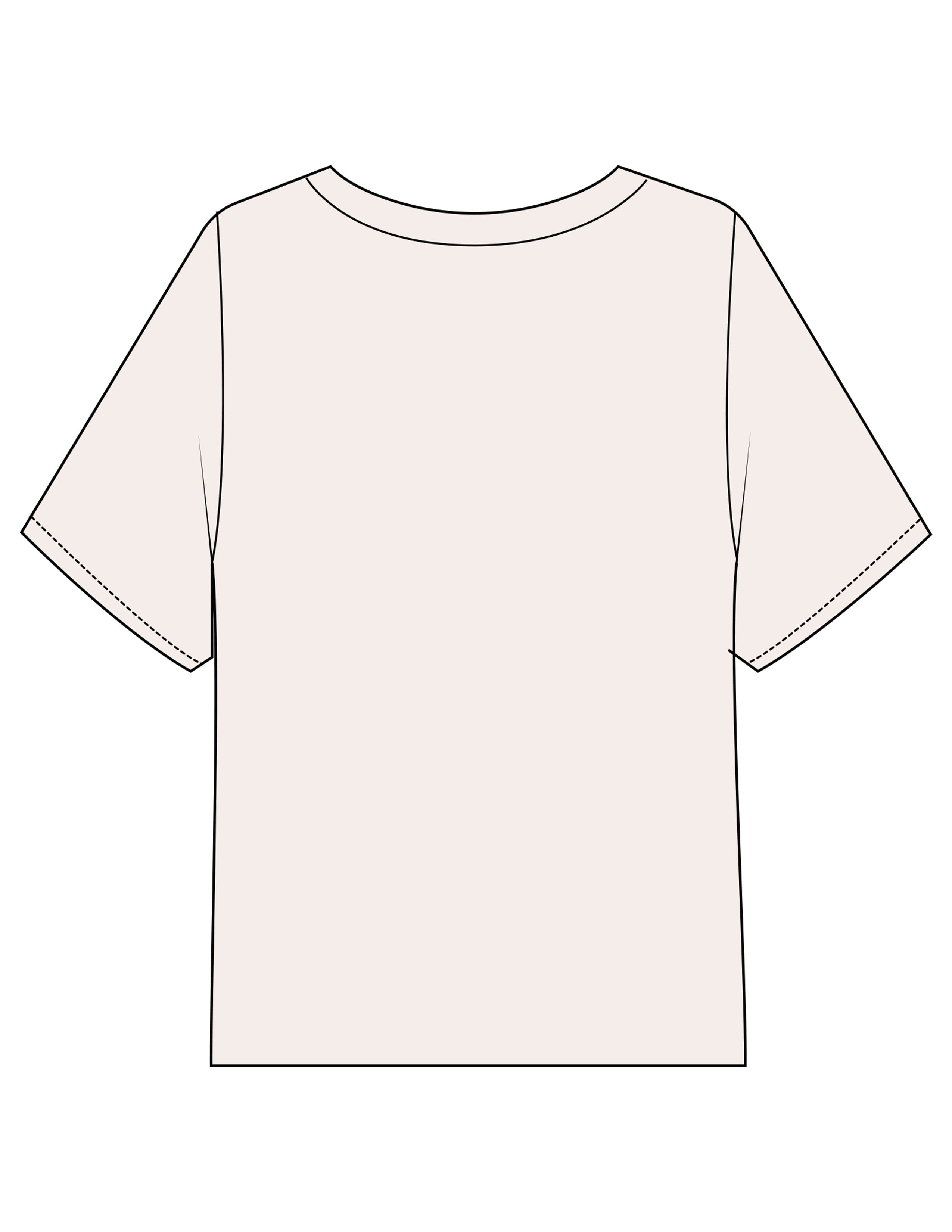 The Midweight Crop Tee - Ivory - CSB - Center Chest Stacked - Printed - Green
