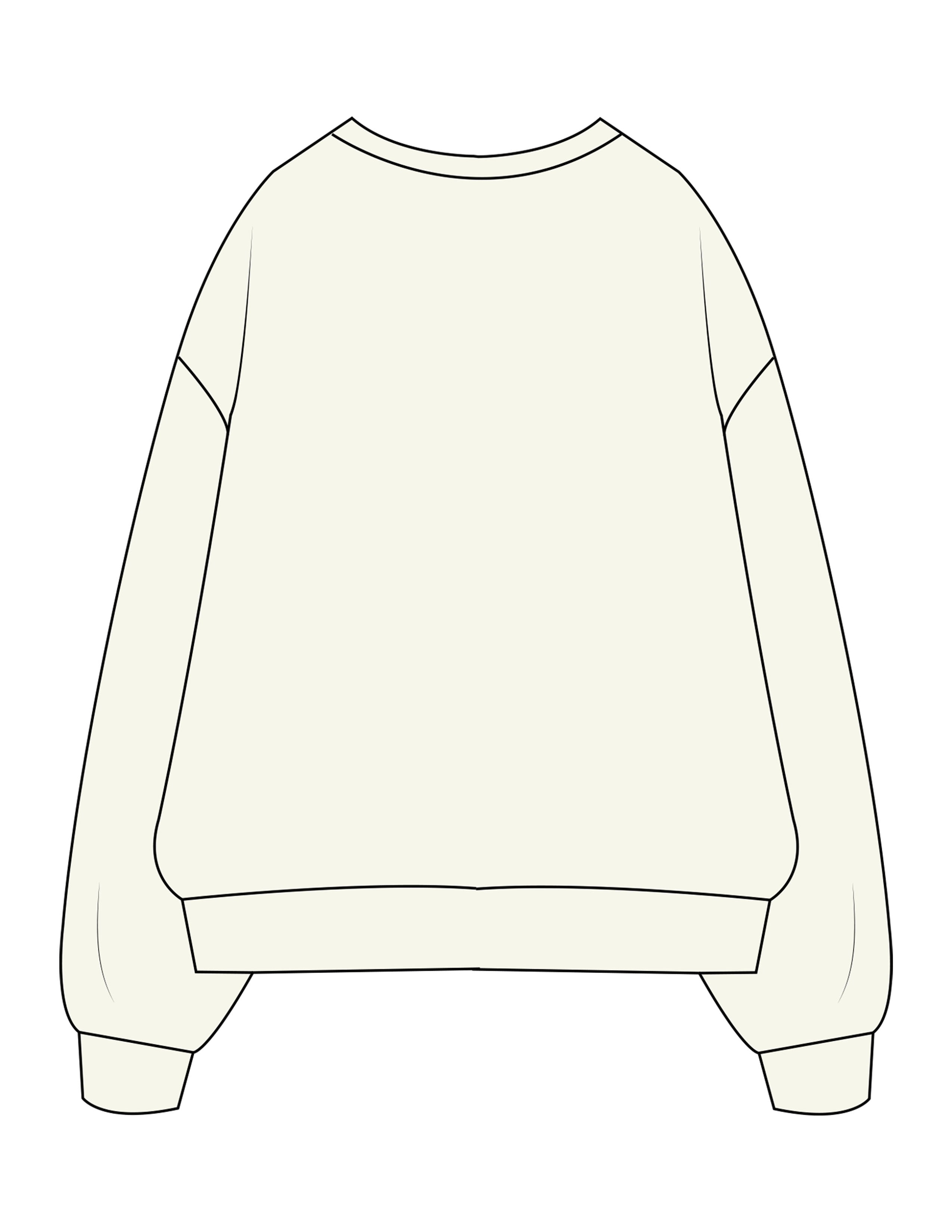 The Mens Crewneck - Butter - ZENERGY CYCLING - Center Chest - Embroidered - Tone on Tone