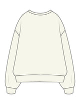The Mens Crewneck - Butter - ZENERGY CYCLING - Center Chest - Embroidered - Tone on Tone