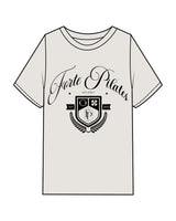 The Mens Heavyweight Tee - Washed Bone - Forte - Center Chest Stacked - Black