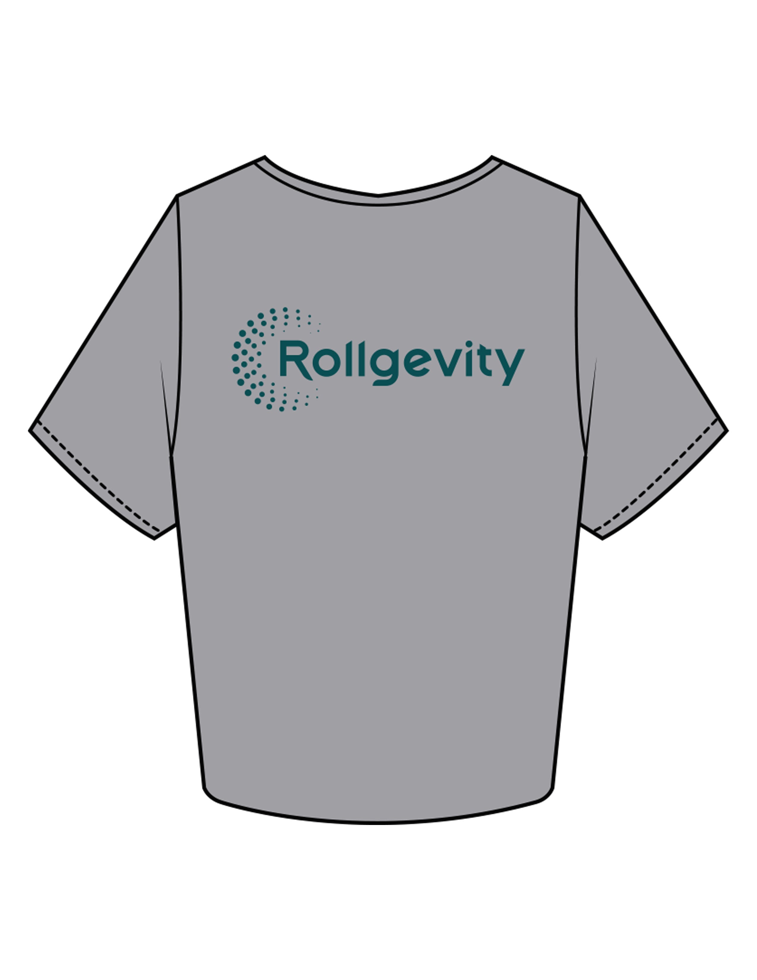 The Crop Tee - Heather - Rollgevity - Left Chest & Center Back - Printed - Dark Teal