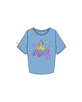 The Crop Tee - Carolina - Pilates Baddie - Center Chest & Right Sleeve - Printed - Full Color