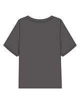 The Midweight Crop Tee - Pepper - Core Crown Point - Center Chest Stacked - Printed - Ivory