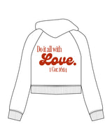 The Half Zip Hoodie - White - M4Lagree - Left Chest Logo & Center Back Stacked - Printed - Full Color