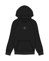 The Womens Hoodie - Black - Goodlife Chiropractic - Center Chest & Center Back Stacked - Full Color