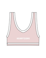 The Piped Bra - Pink - HeartCore - Left Chest & Center Back - Printed - Full Color
