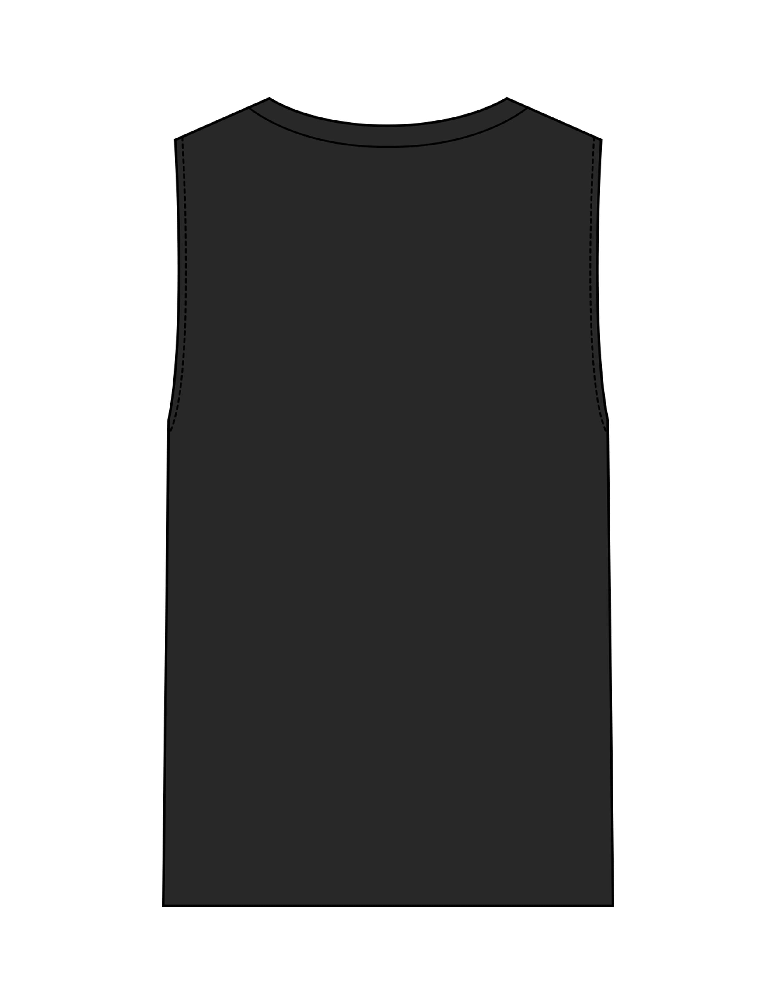 The Womens Heavyweight Tank - Washed Black - Barre Life - Center Chest Stacked - Printed - White