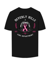 The Mens Tee - Black - BHF BCA2026 - Left Chest & Back Stacked "FIRE DEPARTMENT" - Printed - Full Color