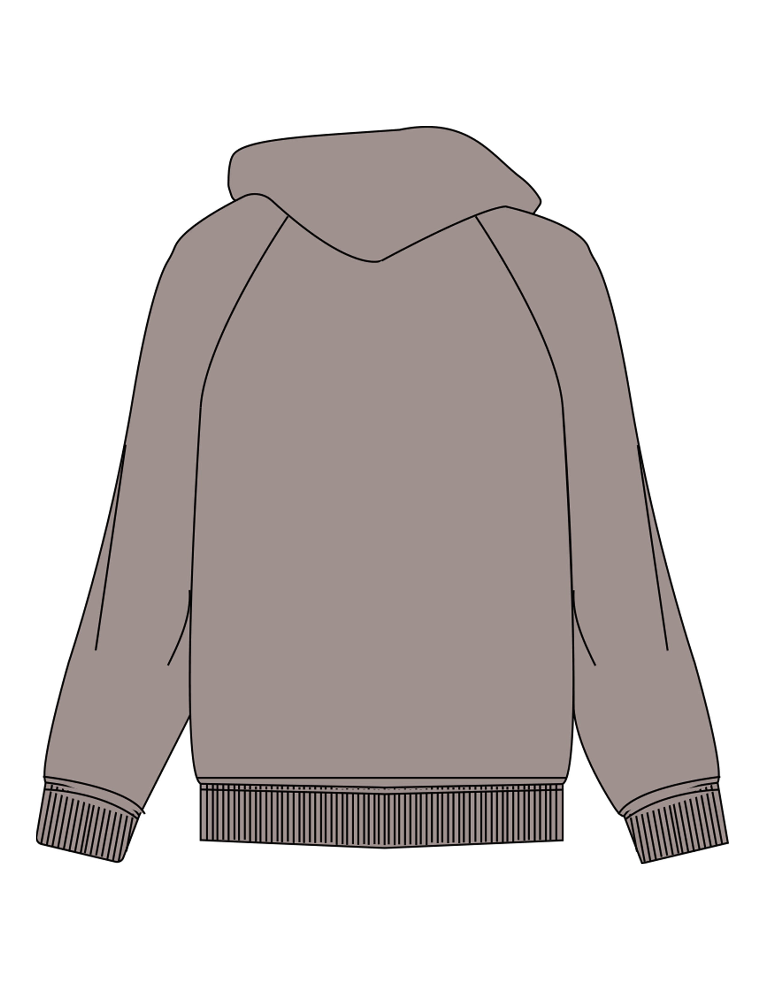 The Womens Hoodie - Washed Gray - Ember Riot - Left Chest - Printed - Off White