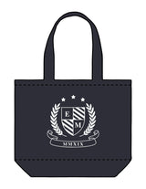 The Tote Bag - Navy - ETHOS Q3 PHOTOSHOOT - Center Body - Printed - White