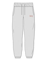 The Mens Classic Sweatpants - Heather - Melt Hot Pilates - Left Leg - Printed - Maroon