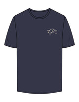 The Mens Tee - Midnight - The Pilates Edit - Left Chest & Center Back - Printed - Tan