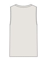 The Womens Heavyweight Tank - Washed Bone - Tone Wellness Studio - Center Chest Stacked - Embroidered - Black