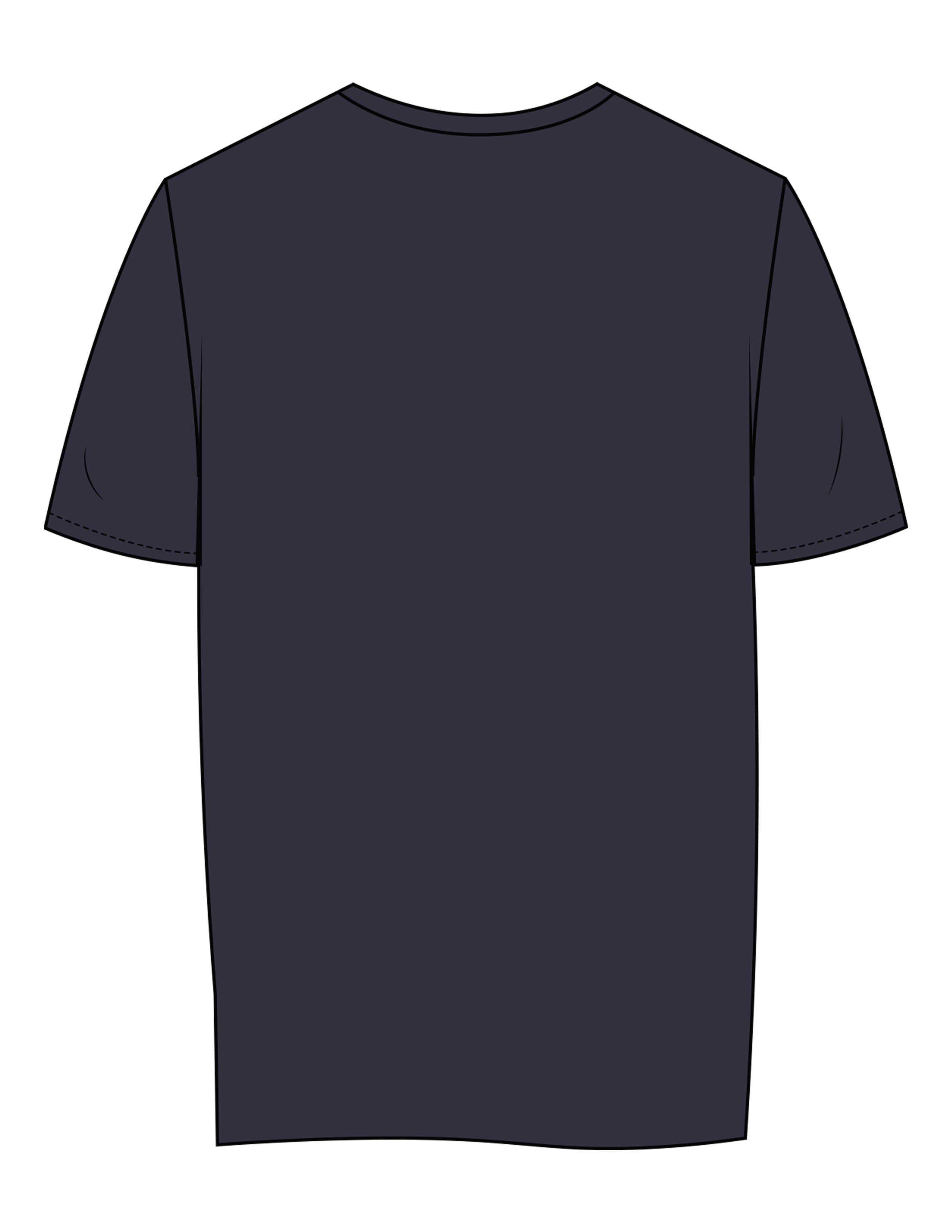 The Mens Tee - Midnight - BioPup - Center Chest - Printed - Full Color