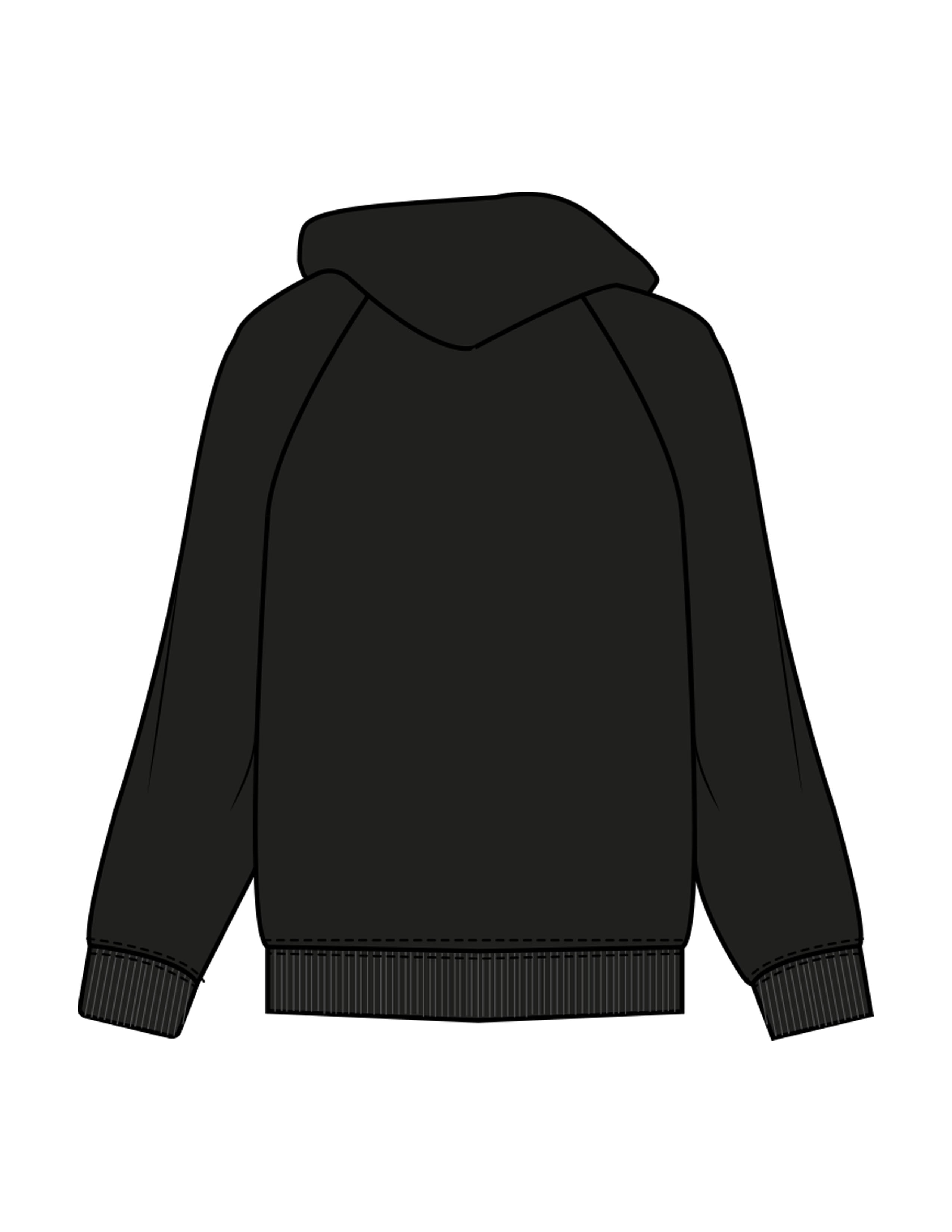 The Womens Hoodie - Black - ZENERGY CYCLING - Center Chest - Embroidered - Tone on Tone