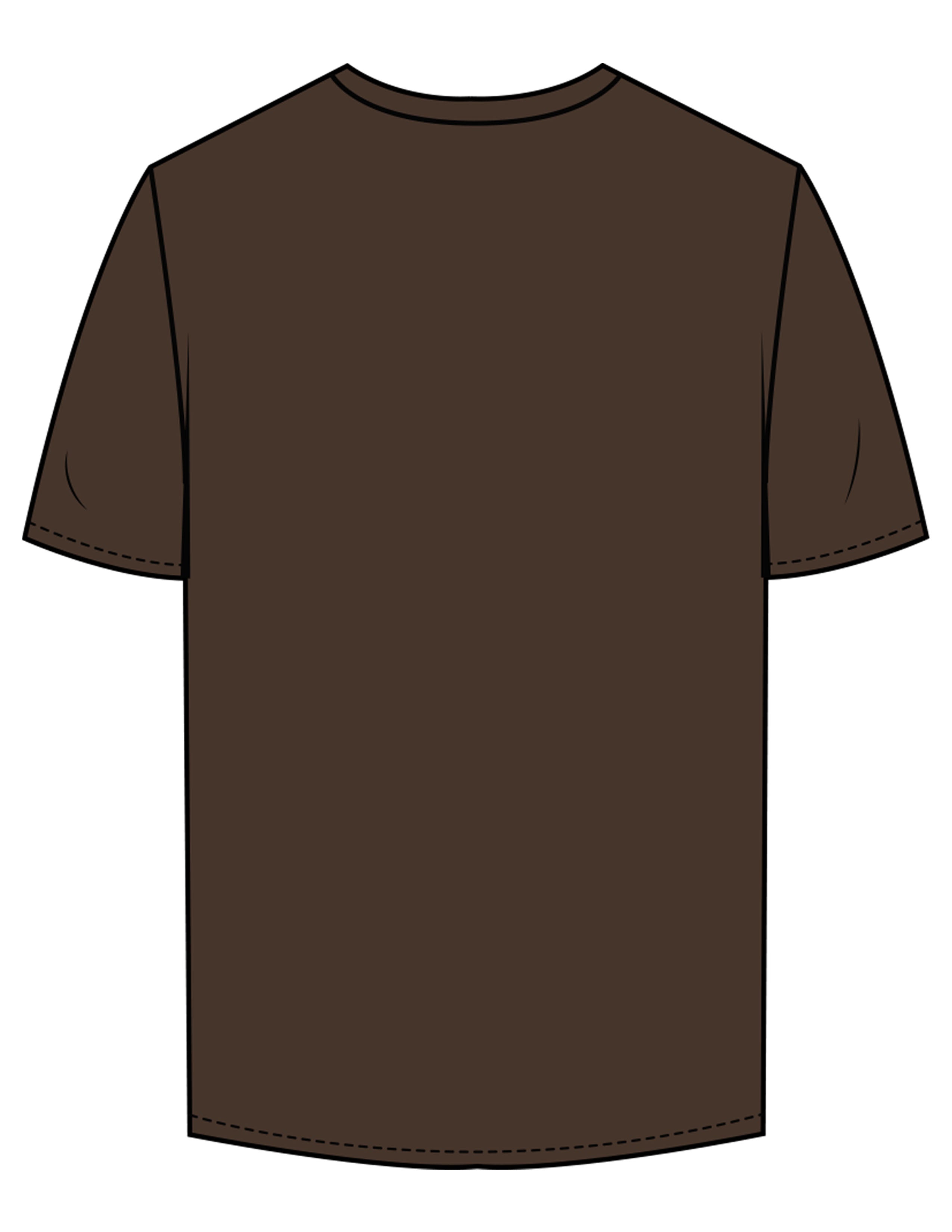 The Mens Tee - Chocolate - Bare Pilates - Left Chest - Printed - White