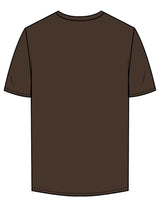 The Mens Tee - Chocolate - Bare Pilates - Left Chest - Printed - White