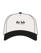 The Canvas Cap - Natural / Black - Platform - Center Crown Stacked - EMB - Black