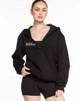 The Recycled Unisex Zip Hoodie - Black - Activate House - Right Chest & Full Back Center - White