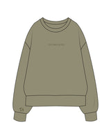 The Womens Heavyweight Crewneck - Eucalyptus - Explore More - Center Chest & Right Wrist - Embroidered - Tone on Tone