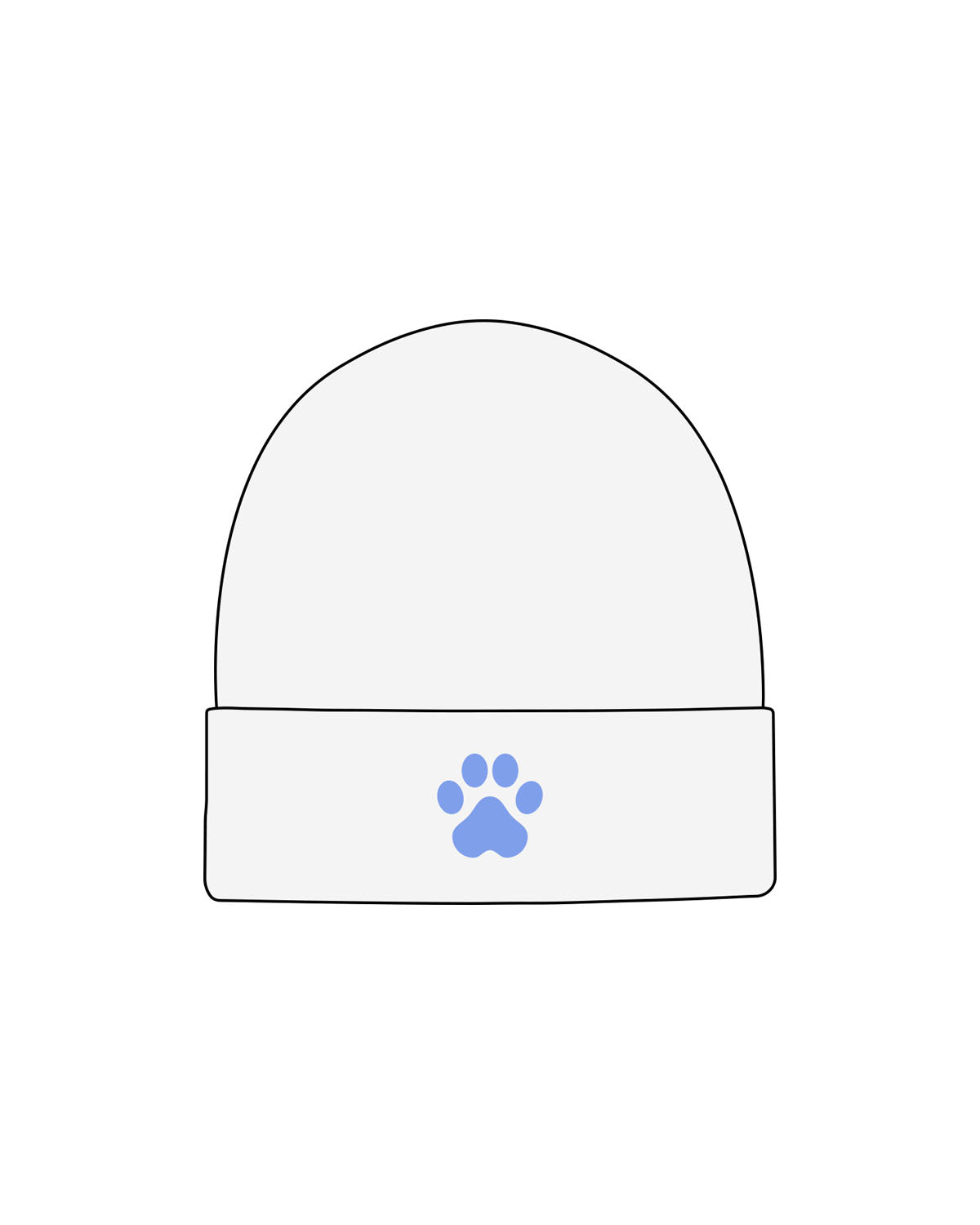The Beanie - White Heather - LLR - Center Brim - Embroidered - Portage