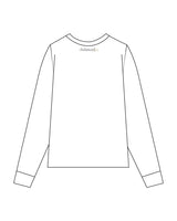 The Womens Oversized Long Sleeve - White - Balanced Self - Left Chest & Back Neckline - Printed - Full Color