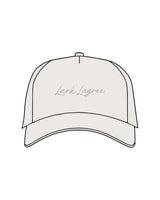 The Foam Trucker Hat - Bone - Pure Movement LARK - Center Crown - Embroidered - Tone on Tone