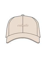 The Dad Hat - Stone - Embodie - Center Crown - "embodie" Logo - Embroidered - Tone on Tone