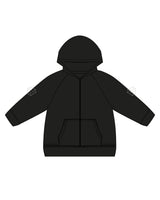Commit Fitness - Kids Zip Hoodie - Black with Oat