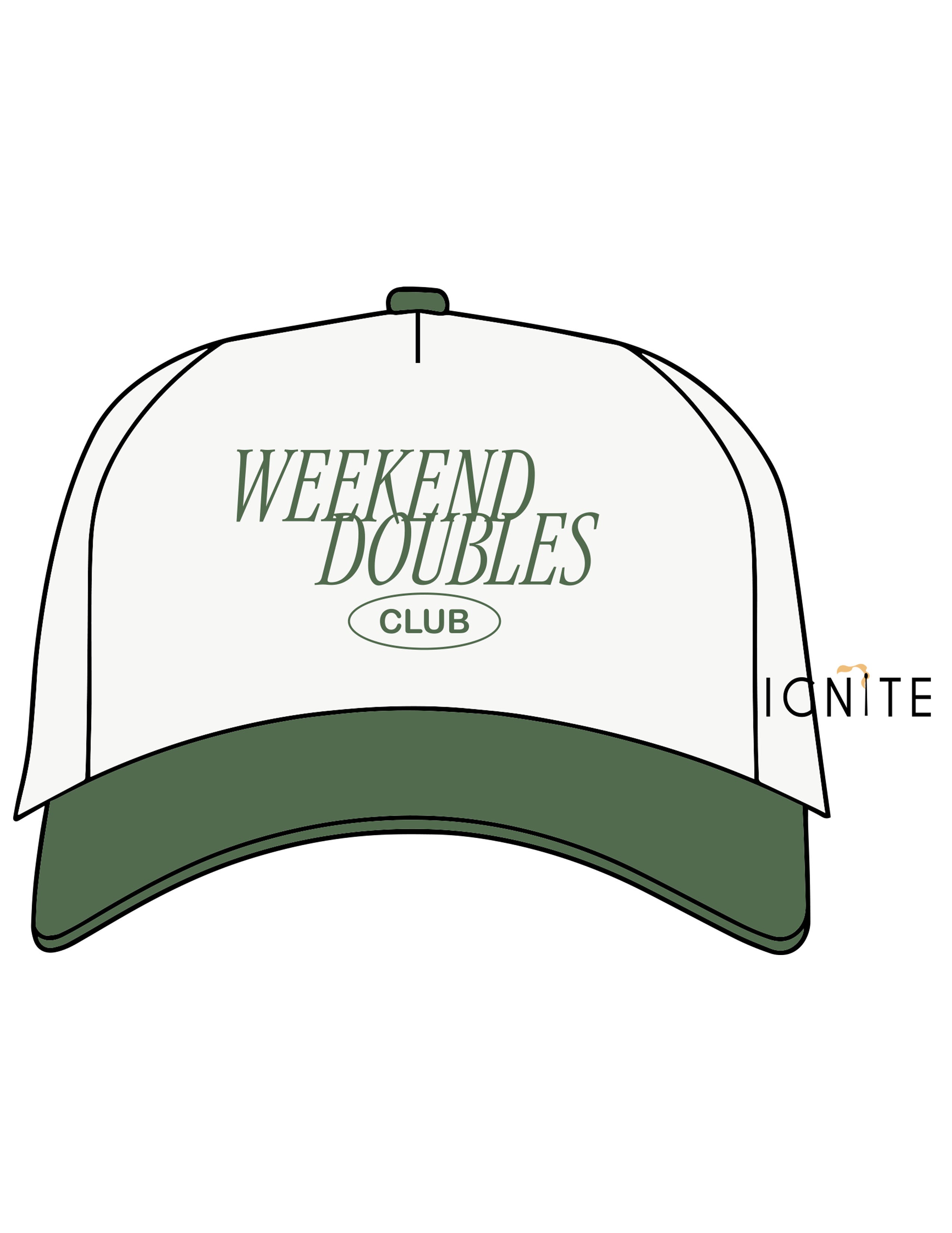 The Canvas Cap - Natural / Forest - Ignite Barre & Fitness - Center Crown Stacked Forest - Side Panel Full Color - Embroidered
