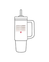 The Tumbler Cup - White - Platinum Pilates - Center Stacked - Printed - Full Color