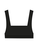 The Box Cut Bra - Black - Core (LP) - Back Waistline - "Core (LP)" Logo - Printed - Teal