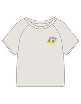 The Kids Heavyweight Tee - Washed Bone - Core Allure Pilates - Left Chest & Back Image - Printed - Full Color