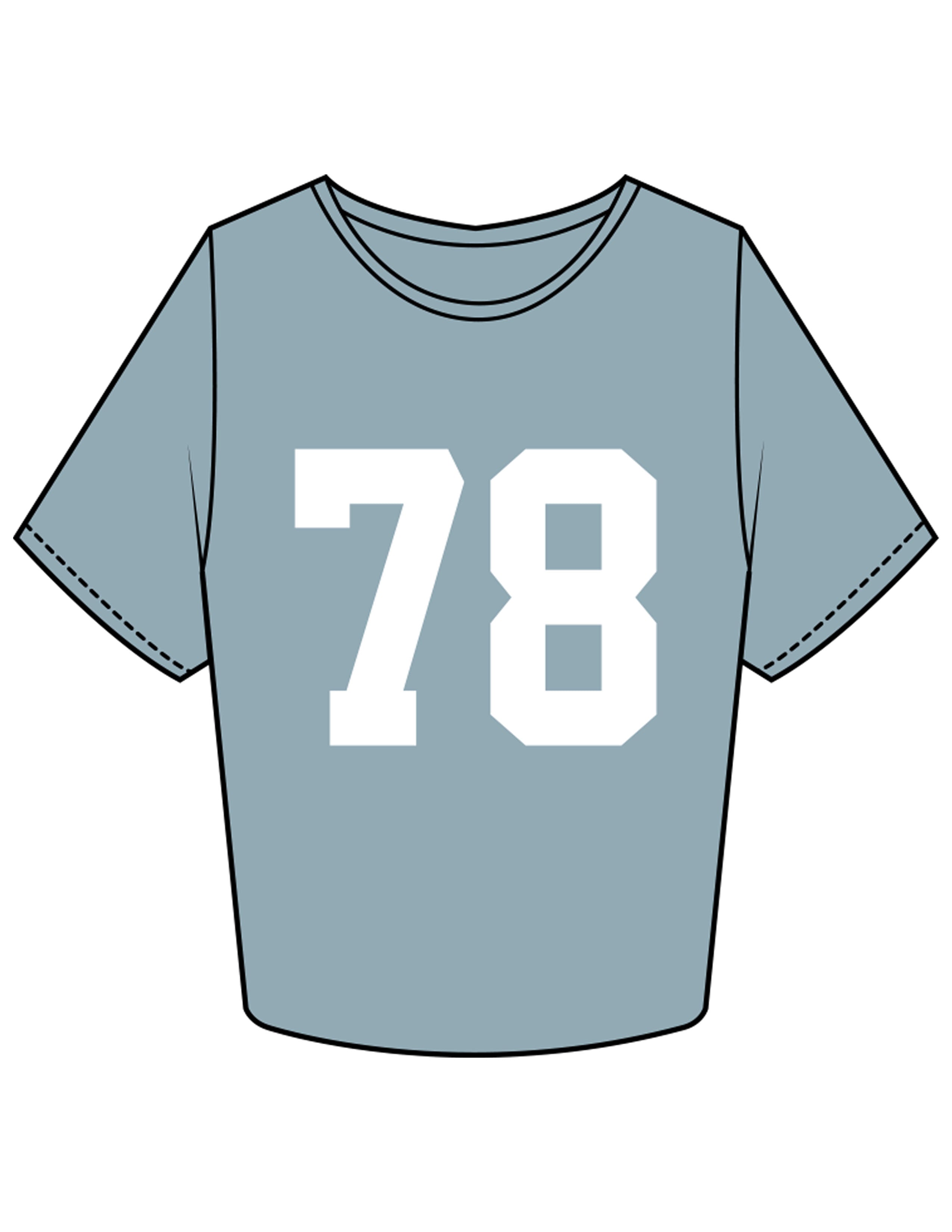 The Crop Tee - Mineral - Studio 78 - Center Chest & Back Neckline - Printed - White