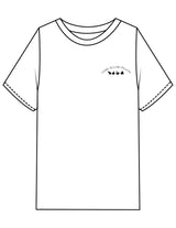 The Mens Heavyweight Tee - White - Core Allure Pilates - Left Chest Arc Stacked & Back Arc Stacked - Printed - Black