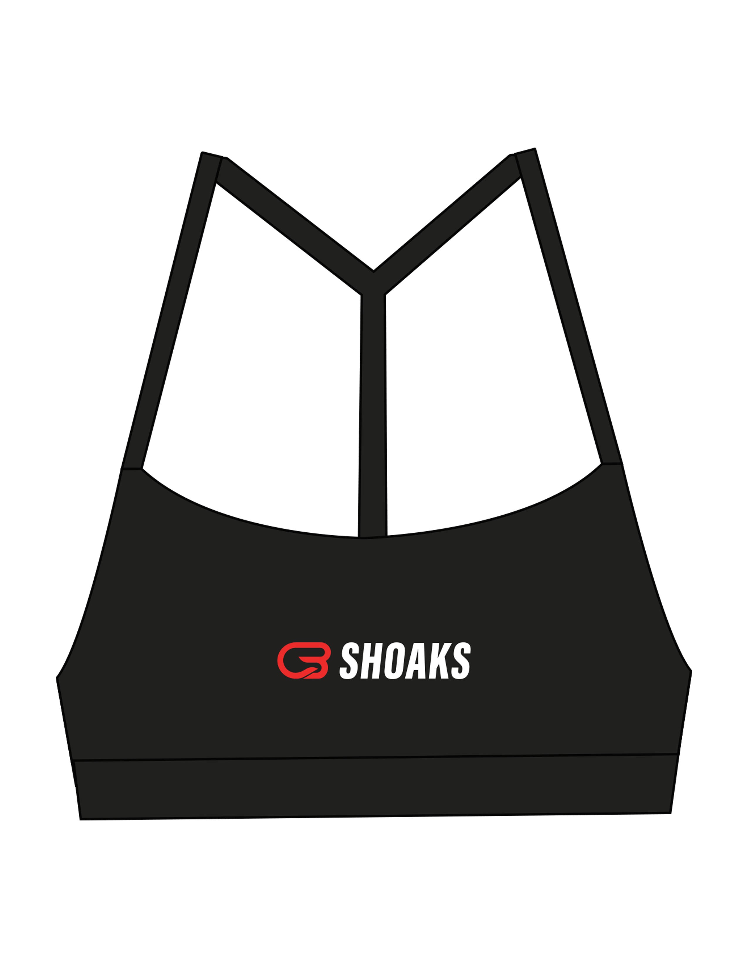 The Basic Bra - Black - Pineda Fitness LLC - Center Chest - Printed - Full Color